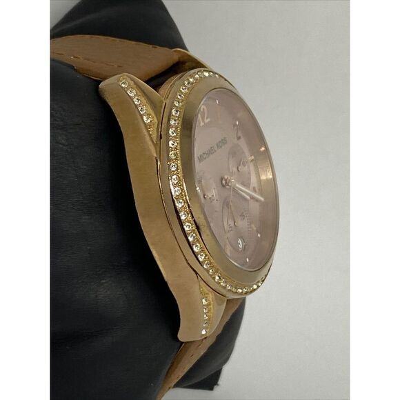 Michael Kors Blair MK5943 Women's Brown Leather Analog Dial Quartz Watch EY307 - Picture 5 of 12